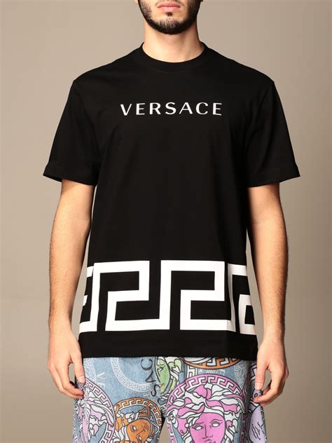 black and white versace shirt|Versace shirt men's price.